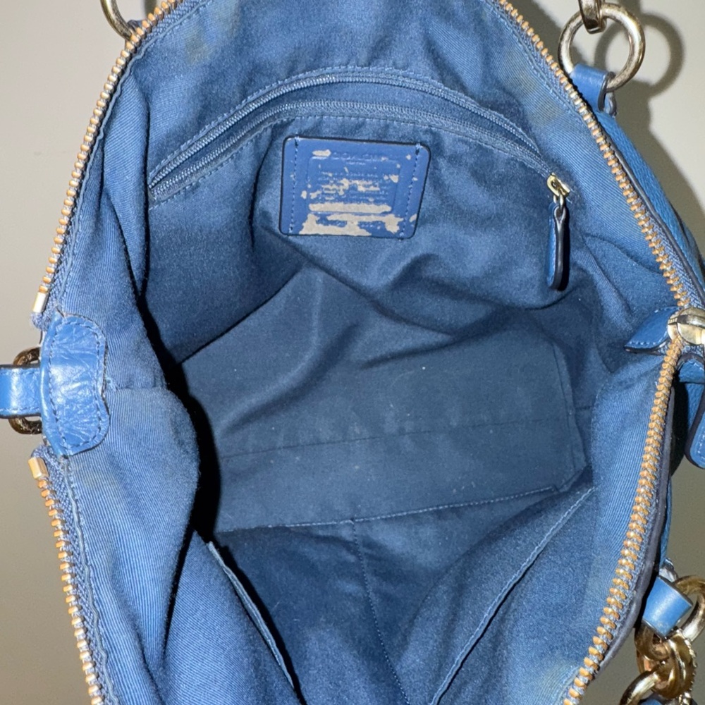 USED coach bag blue - Picture 9 of 9